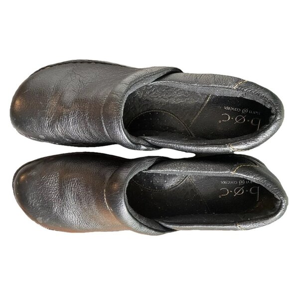 BOC Born Concept Clogs Women’s 11.5 Long Black Slip On Leather‎ Casual Shoes - Picture 3 of 6
